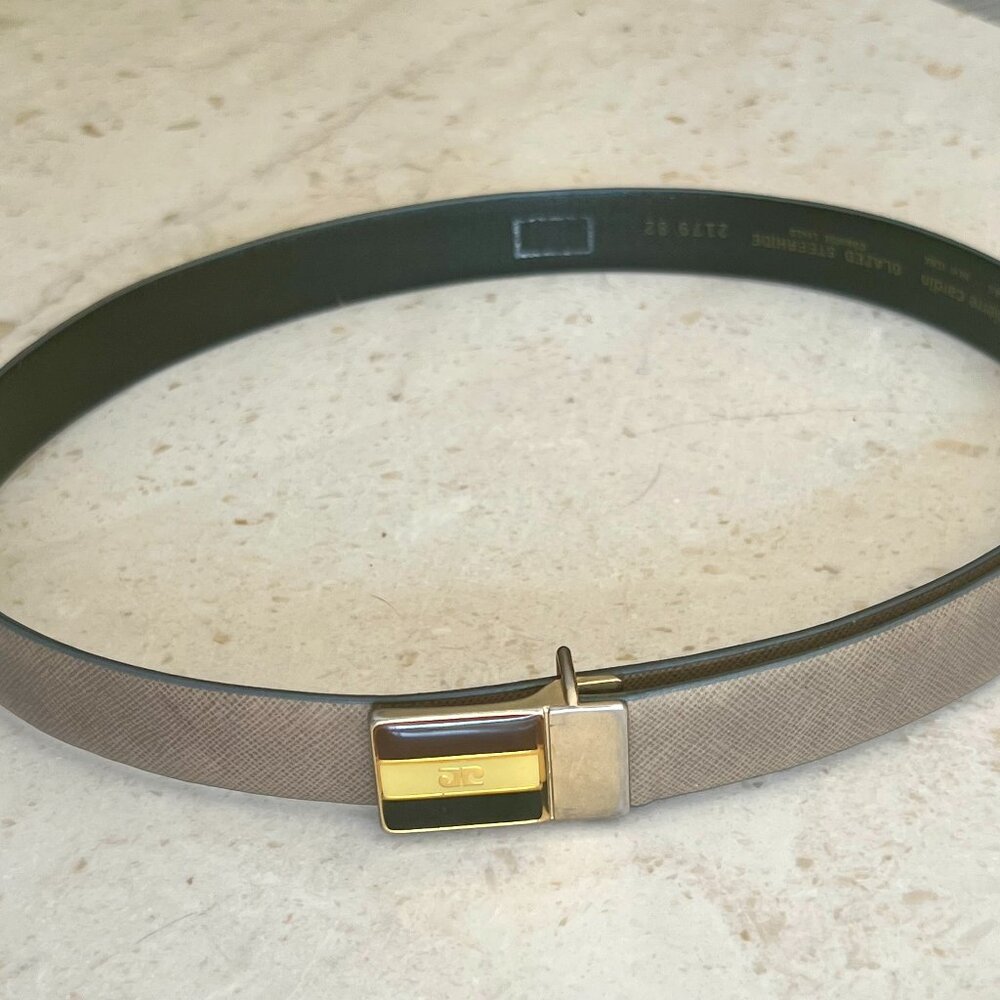 Vintage Pierre Cardin Belt with Enamel Buckle